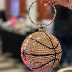 Rose Gold Basketball Purse